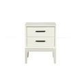 thumbnail image 2 of Benjara Nightstand with 2 Drawers and Wooden Frame, Off White, 2 of 5