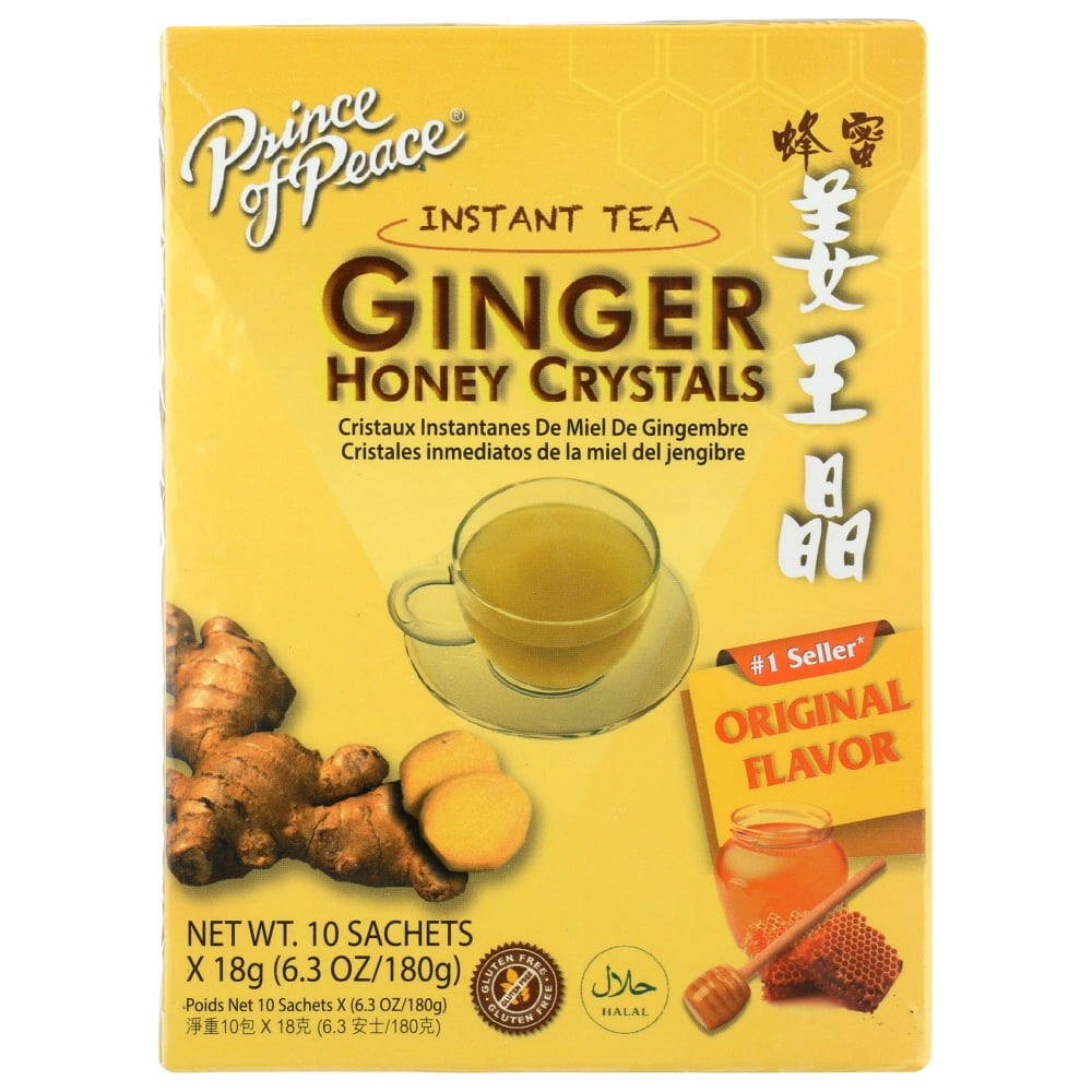 Prince of Peace Instant Tea Ginger Honey Crystals 10CT Tea Bag