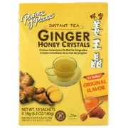 Prince of Peace Ginger Honey Crystals Instant Beverage, Gluten Free, Caffiene Free, 6.3 oz, 10 Count Box