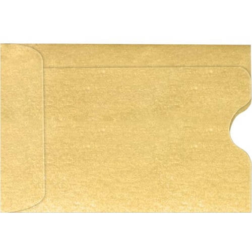 Credit Card Sleeve (2 3/8 x 3 1/2) Gold Metallic (500 Qty.) Walmart