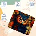thumbnail image 3 of Owl Printed Square Desk Mat Mousepad, 8.3x9.8 Inch, Non-Slip Rubber Bottom, Suitable for Office and Gaming, 3 of 6