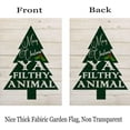 thumbnail image 4 of Christmas Green Tree House Flag Double Sided 28x40 Inch Merry Christmas Rustic Wood Quotes Berry Holly Xmas Farmhouse Outdoor Decoration Yard Garden Flag, 4 of 5