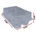thumbnail image 4 of Bits N Things Cupcake / Muffin Container 6 Compartment High Dome Hinged OPS Plastic (40 Count), 4 of 5