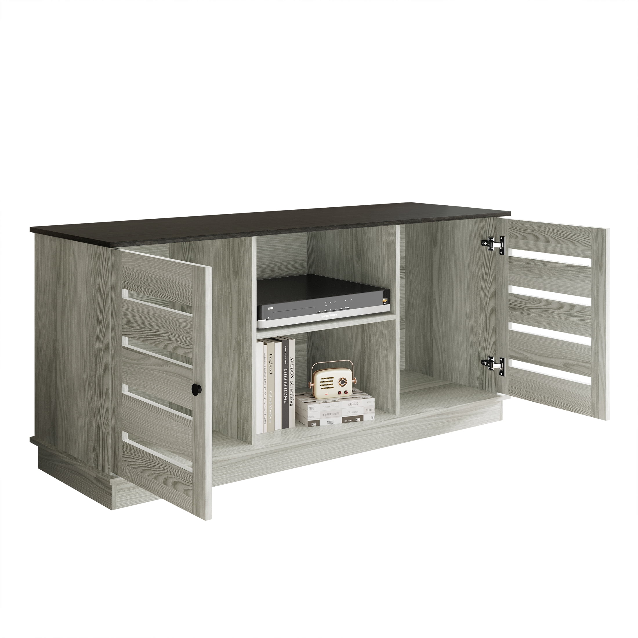 Castle Place Vintage TV Stand Console for TVs up to 50", White