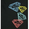 thumbnail image 2 of Superman Boys' Iconic Shield Logo on Repeat Youth Graphic Print T-Shirt, 2 of 5