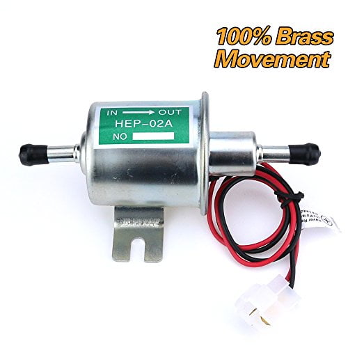 Glarks Universal 12V Low Pressure Gas Gasoline & Diesel Inline Electric Fuel Pump (ModelHEP02A