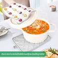 thumbnail image 4 of Line Wine Glass Oven Mitts Pot Holders 2 pcs Heat Resistant for Kitchen Baking Grilling, 4 of 7