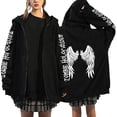 thumbnail image 2 of Womens Long Sleeve Oversized Hoodies Loose Spring Crewneck Fashion Sweatshirts Punk Gothic Graphic Print Fall Y2K Top, 2 of 5