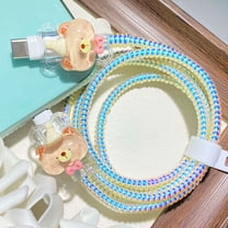 Tianyeda 2Pcs Cord Protectors with 1pc Spiral Protective Rope For Apple Charging Cable