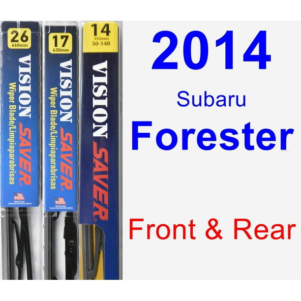 2014 Subaru Forester Wiper Blade Set/Kit (Front & Rear) (3