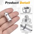 thumbnail image 3 of Uxcell 4PCS M8 hembra a 1/4" macho tornillos de conversión de soporte de luz, 3 of 6