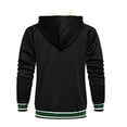 thumbnail image 4 of LOVZFMLL Jackets for Men's Solid Color Zipper Pocket With Velvet Long Sleeved Hooded Casual Jacket, 4 of 9