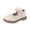 Beige, variant on Willtoo Toddler Girl Dress Shoes Mary Jane Ballerina Ballet Flats for Girls Bow Flower Girl Wedding Party School Shoes