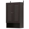 thumbnail image 3 of FURINNO Indo Double Porte Armoire Murale, 19,7 Pouces, Expresso, 3 of 4