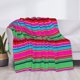 thumbnail image 3 of Balery Colorful Mexican Stripes Manta de Franela con Dibujo, Lujo Ultra Suave y Cálido, Antipelusa y Resistente a las Arrugas para Cama, Sofá, Camping -60"x50", 3 of 6