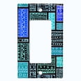 thumbnail image 5 of Metal Light Switch Plate Cover Safari African Tribal Art Pattern Teal SFR004, 5 of 13