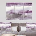 thumbnail image 2 of Designart Midnight at the Lake III Amethyst and Grey Canvas Wall Art, 2 of 2