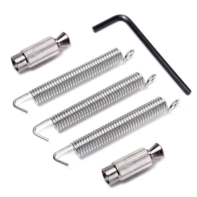 Greeniant Tablero de cuerdas de puente de Metal, superficie cromada, mano de obra, accesorios para instrumentos, suministros para guitarra, sistema de Accesorios para instrumentos musicales Greeniant OD028200-00