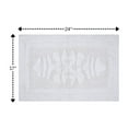 thumbnail image 2 of Knightsbridge Cipher 220 GSF Non Skid Back Bath Rug 20 x 30 - White, 2 of 2