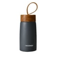 thumbnail image 1 of Taza de café aislada de acero inoxidable 304, termo de agua, minibotella de agua, taza de viaje portátil, taza térmica Gris, 1 of 9