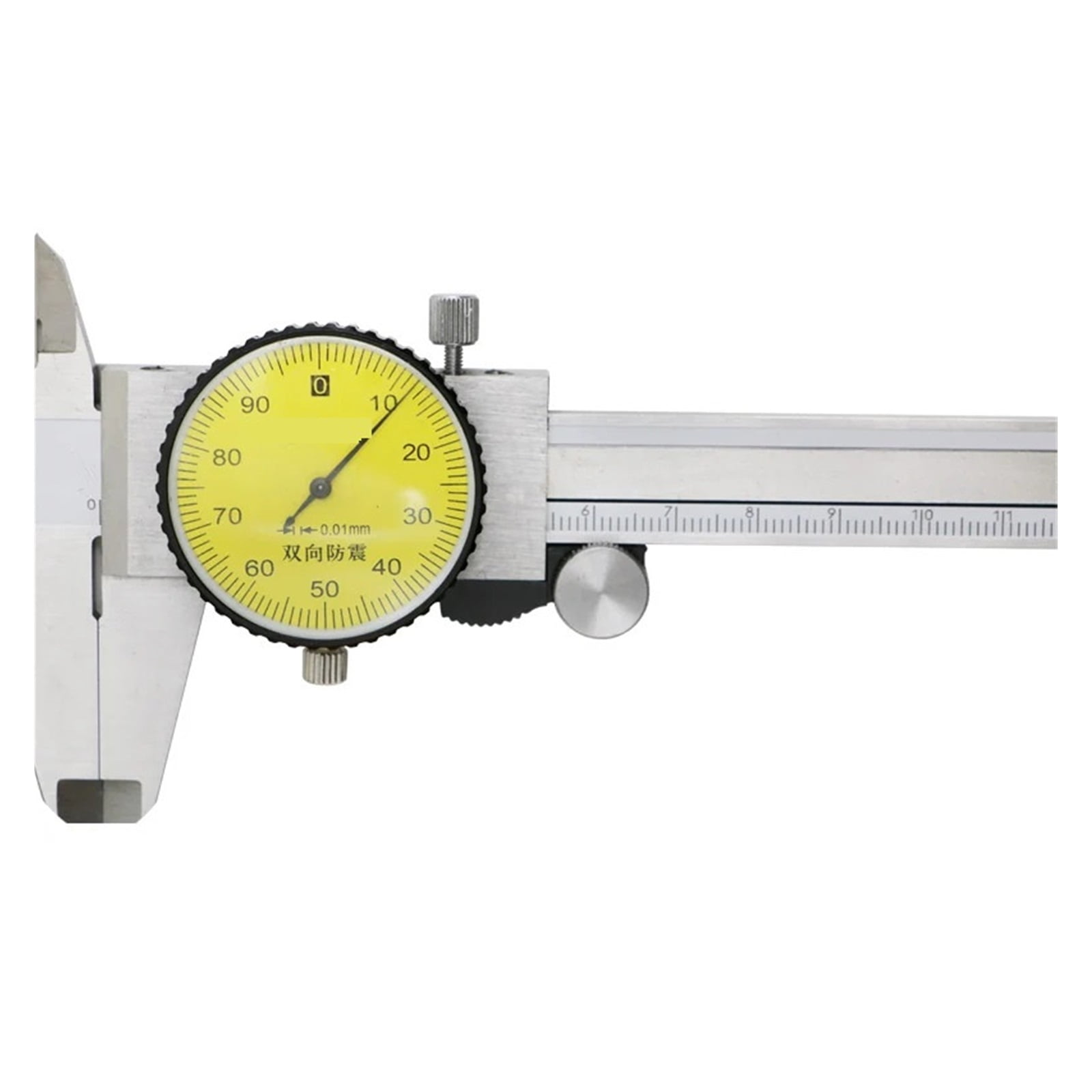 150mm 6 Inch Precision Dial Caliper Dial Vernier Caliper Micrometer Gauge Dial Caliper 0.01mm ,Accurate Measurement