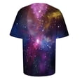 thumbnail image 5 of DHFJKG 2 Piece Sets For Women Summer Workout Outfits Short Sleeve Loungewear Sets Galaxy Printed Leggings Casual Tracksuits Comfortable Outfit, 5 of 6