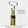 thumbnail image 5 of Two Prong Wine Bottle Opener Corkscrew Remover Wine Bottle Opener for Home Dining Room Hotel Bar Cork Puller Damaged, 5 of 12