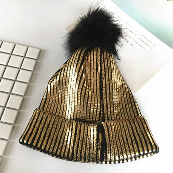 Women Beanie Hat Ladies Knitted Warm-keeping Cap Outdoor Cycling Hiking Winter Hip-hop Hat