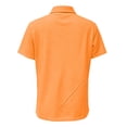 thumbnail image 7 of vigerkar Womens Polo Shirts Short Sleeve Quick Dry Collared Shirts Business Casual Work Tops Athletic Tennis Golf Shirt (Orange, 3XL), 7 of 7