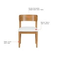 thumbnail image 3 of Beautiful Drew Dining Room Chair by Drew Barrymore, Warm Honey Finish, 2 Pack, 3 of 13