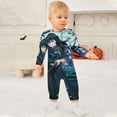 thumbnail image 3 of Demon Slayer Muichiro Tokito Baby Onesie Romper Footless Infant Long Sleeve Jumpsuit for Boys Girls, 3 of 8