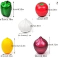 thumbnail image 3 of QJUHUNG 1/5pcs  Plastic Vegetables Lemon Fresh Keeping Bowl Boxed Set  Onion Garlic Sealed Box  Green Pepper Saver  Onion And Garlic Storage Container  Tomato And Lemon Keeper  Refrigerat, 3 of 7