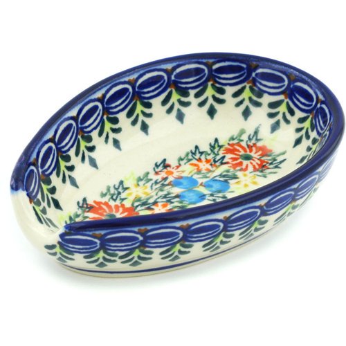 Polmedia Cornflower and Butterflies Spoon Rest