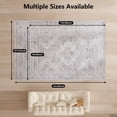thumbnail image 5 of Kelno 9'x12' Area Rugs Large Vintage Living Room Rug Washable Low Pile Indoor Carpet Non-slip Soft Rug Bedroom Dining Room, Beige, 5 of 9