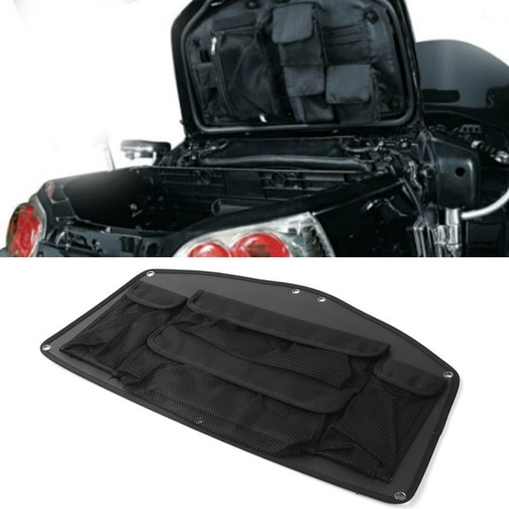 NS Trunk Lid Organizer Bag Pouch for Honda Goldwing GL1800 2001-2007,Black