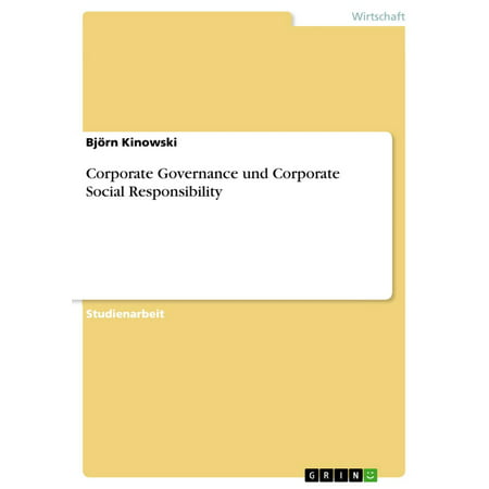 Corporate Governance und Corporate Social Responsibility -