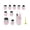 🥝 Pink_Base#306, variant on Mini Cookie Cutters Set - 9 Stainless Steel Sandwich Fruit Vegetable Cutters • Assorted Shapes Dinosaur Heart Star Flower • Multi-Use Baking Lunch Prep Tool