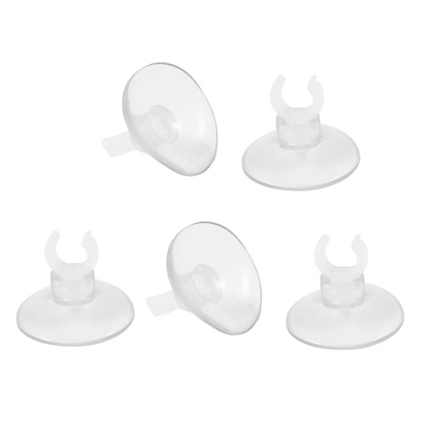 Unique Bargains 5 Pieces Clear 3.5cm Dia Suction Cup Aquarium Air Line