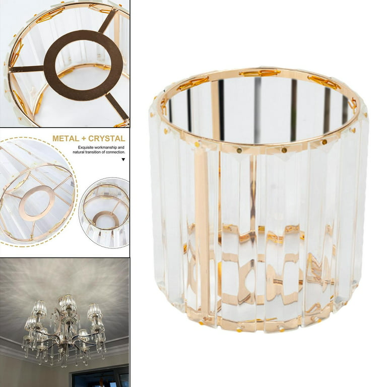 Crystal Cover Replacements, Cylinder Crystal Lamp Shade Pendant Wall Sconces Light Fixtures , - Walmart.com