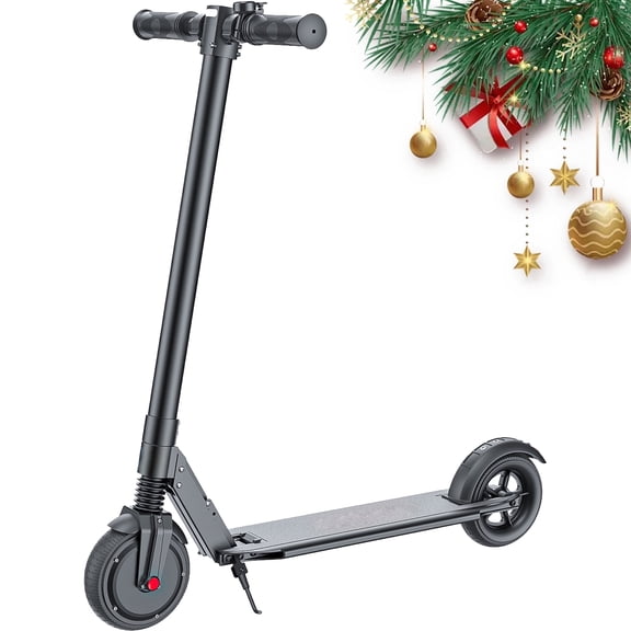 SANOPY Electric Scooter for Teens Aged 12-18, 250W Motor, 10 Miles Range & Max Speed 15.5Mph, 6.5" Solid Tires , Foldable E Scooter with Dual Braking System & Shock Absorption,UL2272 Certified
