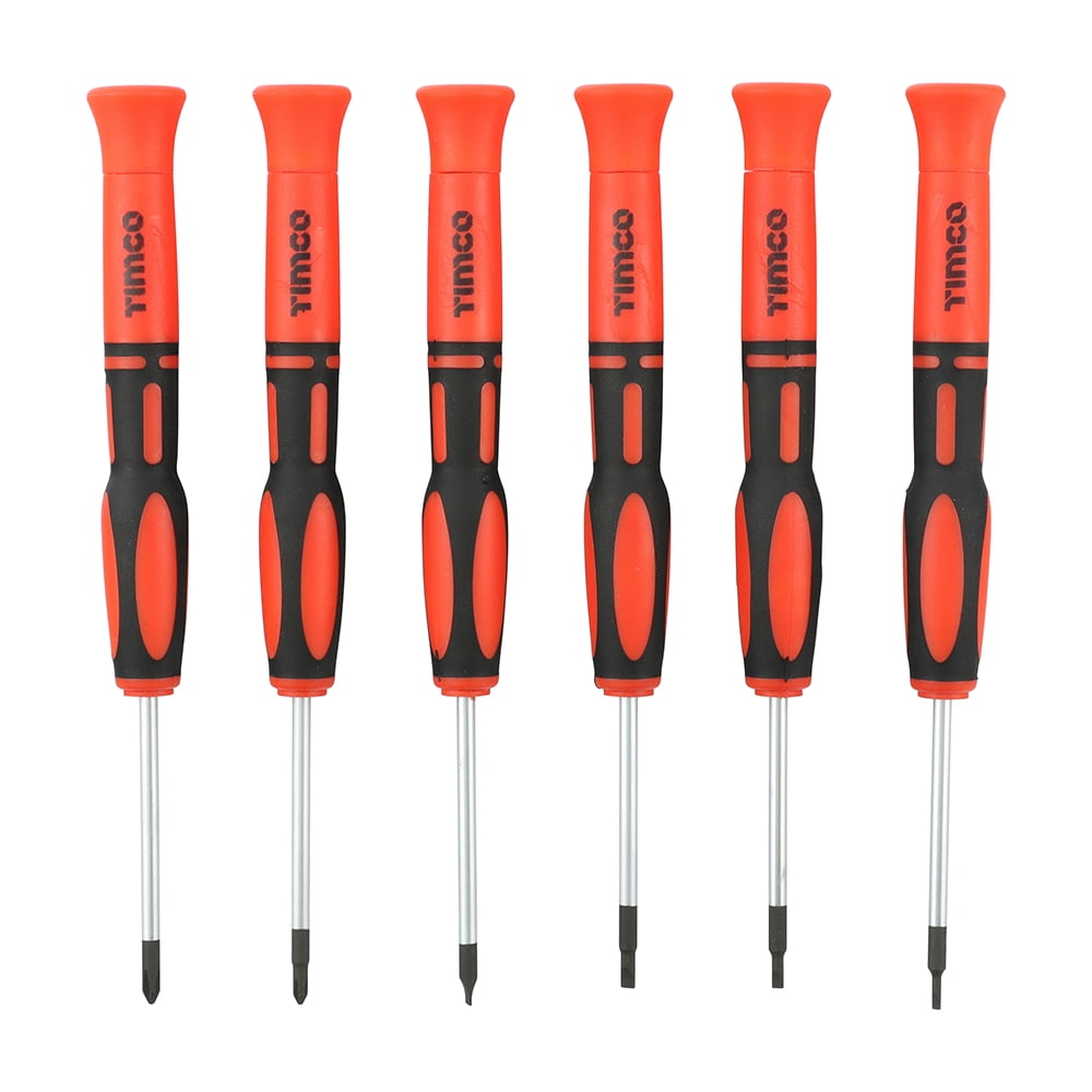 Timco - Precision Screwdriver Set (Size 6pcs - 6 Pieces)