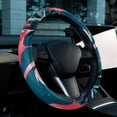 thumbnail image 6 of Flamingo 14.5 Inch Printing PVC Leather Steering Wheel Cover Auto Accessories, 6 of 6