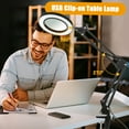 thumbnail image 4 of Lámpara de Escritorio Led Con Clip Con Lupa 8X, 3 Modos de Color Y 10 Luces de Lectura de Brillo Tomshine  Lámpara Clip, 4 of 7