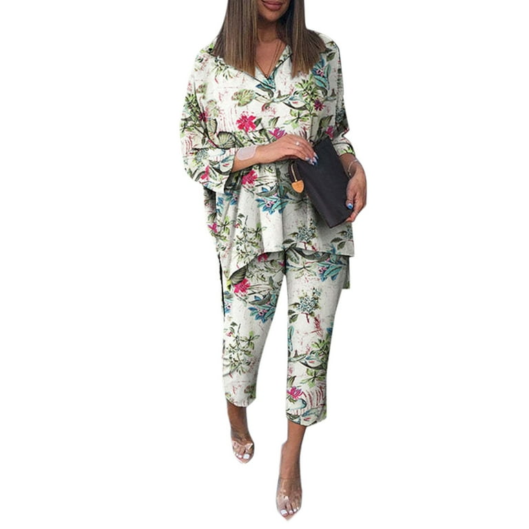 2DXuixsh Pant Suit for Mother Of The Bride Plus Size Womens V Neck