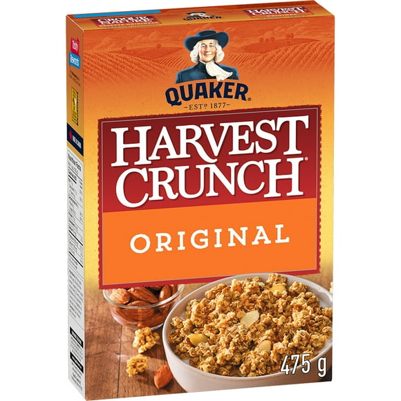 Quaker Harvest Crunch Original Granola Cereal, 475g