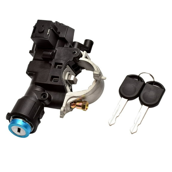 Ignition Switch Lock Cylinder Assembly Replacement for 2008-2012 Ford Escape Focus, 2008-2011 Mazda Tribute Replace 9L8Z-3511-A, 2 Chip Keys with Shear Bolt