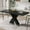 Black, variant on Square Retractable Dining Table | Seating 6, Ideal for Restaurants | Simple Assembly and Low Maintenance