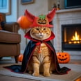 thumbnail image 2 of TIELUTT Halloween Pet Cat Witch Hat with Adjustable Horns Pet Clothes for Small Dogs Male Pet Clothes for Cats Pet Clothes Rack Pet Clothes for Medium Dogs Summer Pet Clothes for Large Dogs Girl, 2 of 4