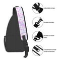 thumbnail image 5 of ZICANCN Crossbody Sling Bags for Women Men,Purple Abstract Polka Dots Casual Shoulder Backpacks for Hiking Daypacks, 5 of 9
