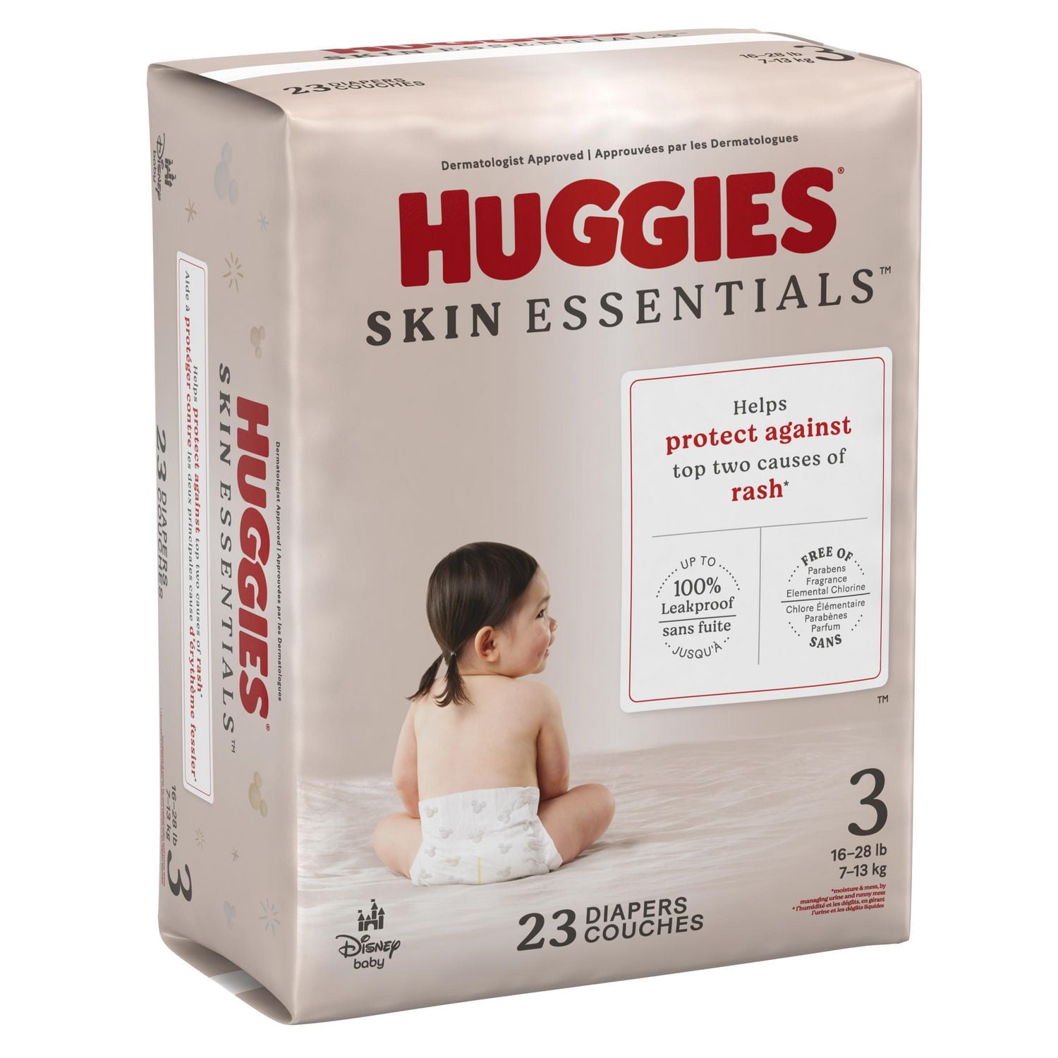 Huggies Skin Essentials Baby Diapers, Sizes: N-6, 31-15 Count